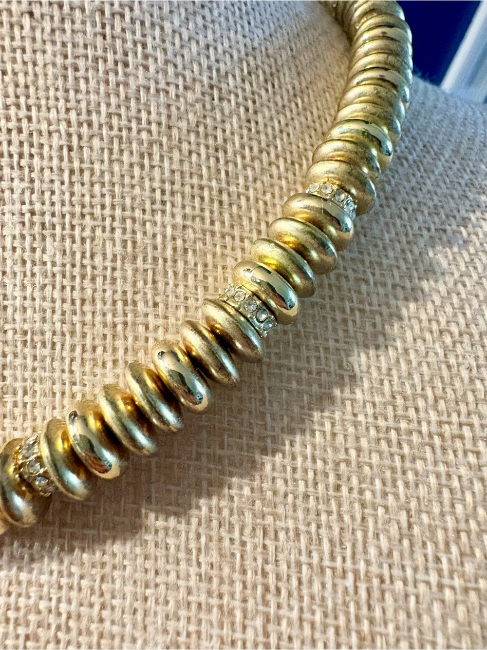 Baublebar Gold Disc Bead Necklace with Pavé Accents